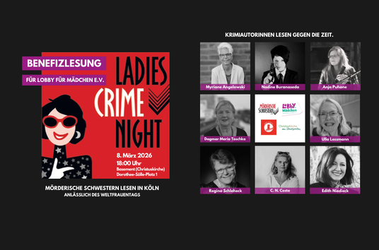 Ladies Crime Night am 8. März Weltfrauentag zugunsten vom LOBBY FÜR MÄDCHEN e.V.